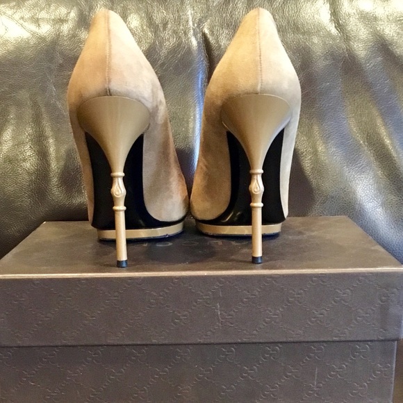 💯Authentic GUCCI Camel Pumps EXCELLENT CONDITION - Picture 3 of 6
